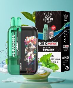 Al Fakher Crown Bar Ultra 25K Дъвка Мента 22ml