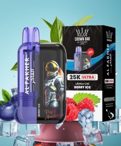 Al Fakher Crown Bar Ultra 25K 22ml LED Дисплей Ягодов Лед