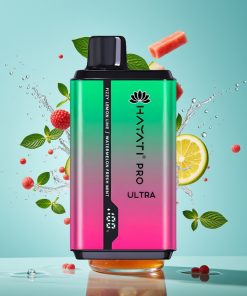 Hayati Pro Ultra 15000 Пуфса и 850mAh Газиран Лимон & Лайм Диня Пряща Мента