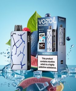 Vozol Neon 45000 Puffs 20ml Мрежов Coil Син Леден Малина