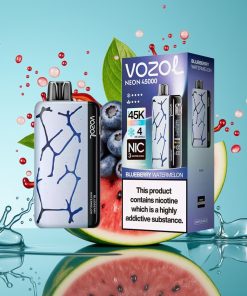 Vozol Neon 45K 45000 Пуфове 20мл Диспозейбъл Вейп Боровинка Диня