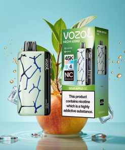 Vozol Neon 45K 45000 Пуфове Регулируем Въздушен Поток Кисел Ябълков Лед
