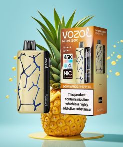Vozol Neon 45k 45000 Пуфове Регулируем Въздушен Поток Кисел Манго Ананас